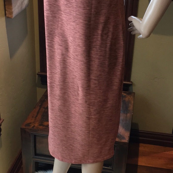 Prana Orange Vertex Body Con Midi Dress - Picture 5 of 16
